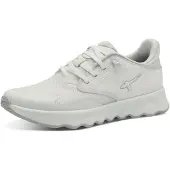 Tamaris Chaussures basses de sport à semelle moulée mode en blanc/blanc combiné, taille 41