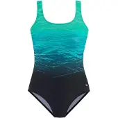 LASCANA Maillot de bain pétrole / jade / noir