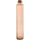 J-Line Bouteille bouchon verre rose clair
