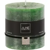 J-Line Bougie cylindrique vert clair -64h