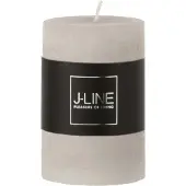 Jline Bougie cylindrique gris clair s18h