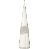 J-Line Cone glace diamant lignes verre transparent large