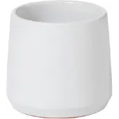 J-Line Cachepot rond ceramique blanc extra small