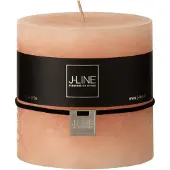 J-Line Bougie cylindrique peche -64h