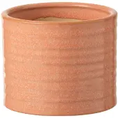 J-Line Cachepot uni rond ceramique pamplemousse small