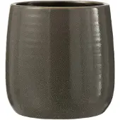 J-Line Cachepot uni ceramique gris large