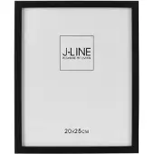 J-Line Photo frame basic wood black medium