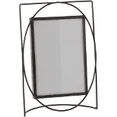 J-Line Cadre photo rectangle metal/verre marron fonce large