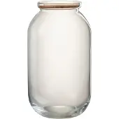 Jline Pot roxy decoratif verre/liege transparent large