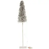 J-Line Arbre decoratif led/piles branches white wash medium