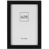 J-Line Photo frame basic wood black extra small