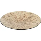 Jline Plateau nuye rond mosaique/papier beige