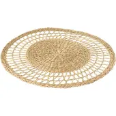 Jline Sous-verre rond zostere naturel