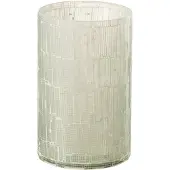 J-Line Vase mosaique verre gris clair small
