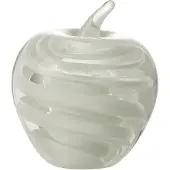 J-Line Presse-papier pomme en verre blanc small