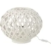J-Line Lampe - Bambou - Blanc
