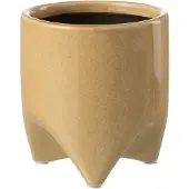 J-Line Cachepot helia ceramique vert small