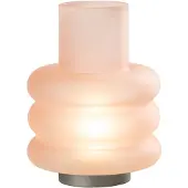 Jline Lampe led anneaux verre rose