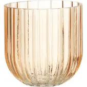 J-Line Vase yari lignes verre peche small