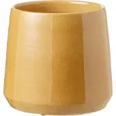 J-Line Cachepot rond ceramique ocre medium