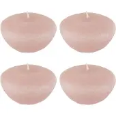 J-Line Boite 4 bougies flottantes rose large-8h