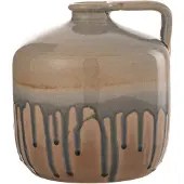 J-Line Anse de pichet ceramique beige/gris small