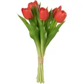J-Line Bouquet tulipes 7pieces pu rose corail small