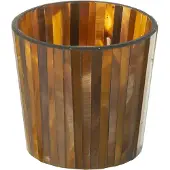 J-Line Bougie senteur noa zesty sunburst ocre small-35h