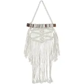 J-Line Suspension franges coton blanc