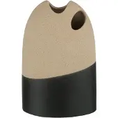 J-Line Vase haut ceramique beige/noir small
