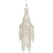 J-Line Suspension château coquillage blanc