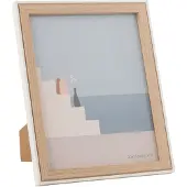 J-Line Cadre photo chloe mdf naturel/blanc large