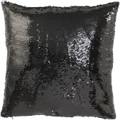 Jline Coussin réversible sequin noir/argenté