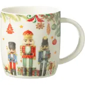 J-Line Tasse casse-noisette boite cadeau ceramique blanc
