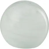J-Line Presse-papier twister rond verre blanc small
