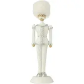 J-Line Casse-noisette fourrure chapeau paillettes resin blanc small