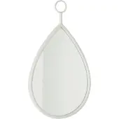 J-Line Miroir suspendu drop miroir/mdf blanc small
