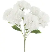 J-Line Hortensia bouquet artificiel blanc