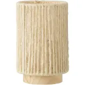 Jline Lampe led cylindre metal/coton naturel small