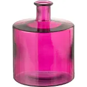 J-Line Vase bottle glass pink small