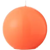 J-Line Bougie boule cire fluo rouge - 30 heures
