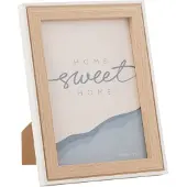 J-Line Cadre photo chloe mdf naturel/blanc medium