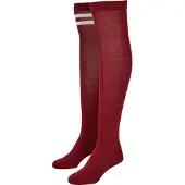 Urban Classics Chaussettes montantes bourgogne / rouge foncé / blanc