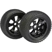 Absima 1/8 Lp Truggy Dirt Wheel 2 Units Argenté