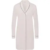 Hanro Chemise de nuit avec liseré à pois