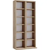 VCM Bois CD DVD Stand Étagère Rangement Étagère sur pied Milano Bois CD DVD Stand Étagère Rangement Étagère sur pied Milano