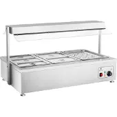 Royal Catering Bain Marie - 6 bacs GN - avec compartiment pour viande RCBM-6D