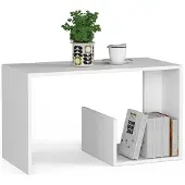 Akord Table basse Paul avec étagère blanche design scandinave