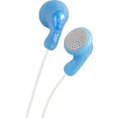 JVC GUMY : Ecouteurs - aimant néodyme de 13,5 mm - cordon 1.0m - contacteur doré 3.5 mm compatible iPhone / iPod - Bleu