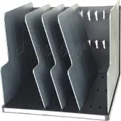 Exacompta Trieur modulotop 5 séparateurs noir et gris
